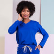 Cargar imagen en el visor de la galería, Filipina Manga larga Royal Blue Vera